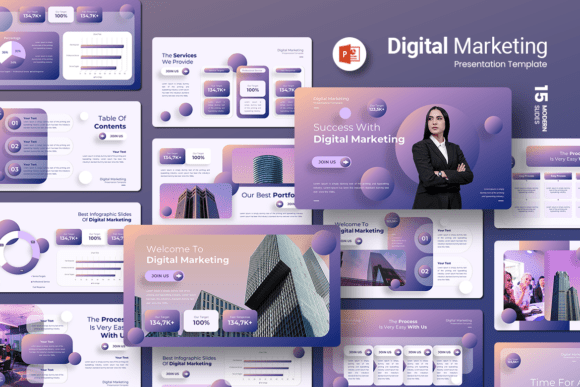 Download Digital Marketing - PowerPoint Template - Template Collection