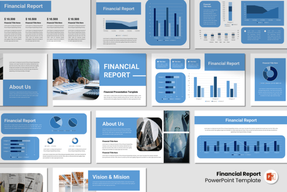 Download Financial Report - PowerPoint Template - Template Collection
