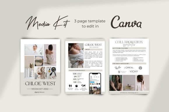 Download Content Creator Media Kit Canva Template - Template Collection