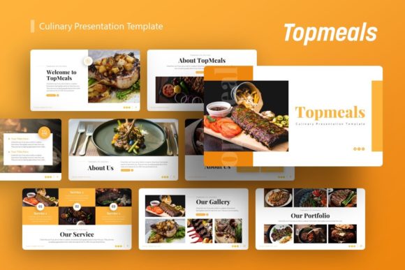 Download Presentation Template -  Topmeals - Template Collection