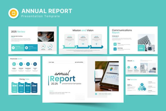 Download Annual Report Google Slides Template - Template Collection