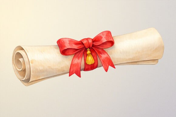 Download Graduation Diploma Scroll PNG Clipart - Graduation Collection