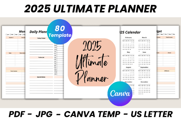 Download 2025 Ultimate Planner Canva Template - Template Collection