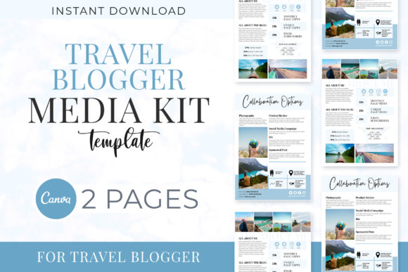 Download Travel Blogger Media Kit Template - Template Collection