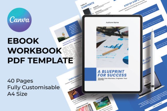 Download Clean Ebook Workbook PDF Canva Template - Template Collection