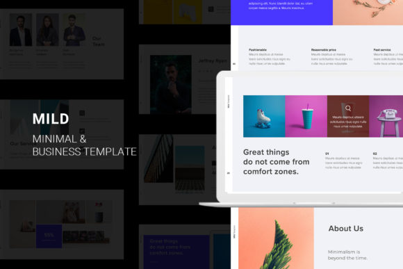 Download Mild Minimal Powerpoint Template - Template Collection