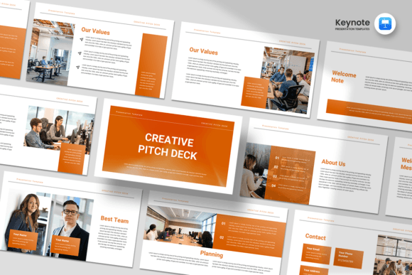 Download Creative Pitch Deck - Keynote Template - Template Collection