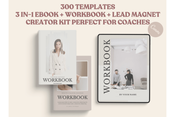 Download 300 Page Ebook Template Canva | Workbook - Template Collection
