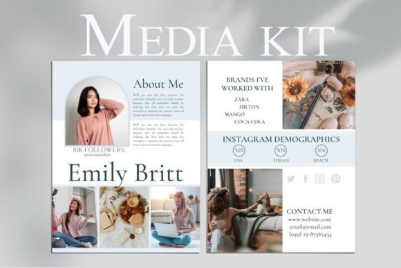 Download Media Kit Template Canva - Template Collection
