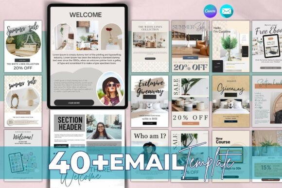 Download Email Marketing Template Canva Newslette - Template Collection