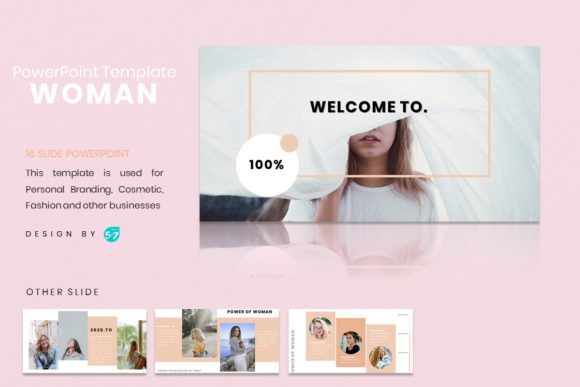 Download Powerpoin Template - Woman - Template Collection