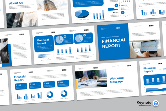 Download Financial Report - Keynote Template - Template Collection