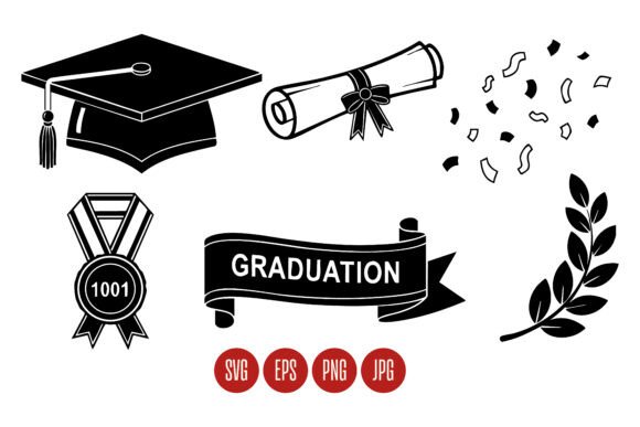 Download Graduation Cap Diploma Medal Laurel Wrea - Graduation Collection