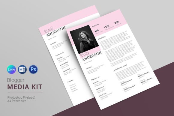 Download Blogger Media Kit Template - Template Collection