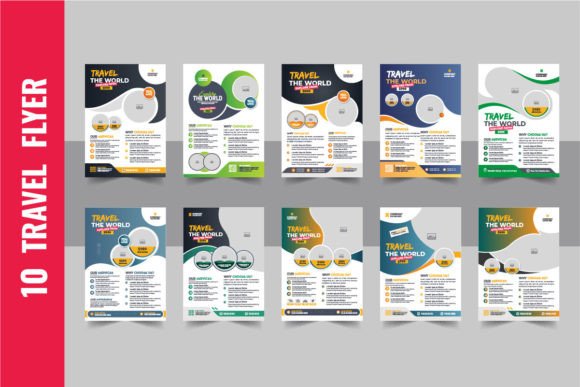 Download Travel Flyer or Poster Template Bundle - Template Collection