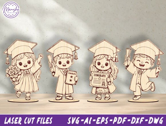 Download Graduation Kids Laser Cut SVG Bundle - Premium Bundle