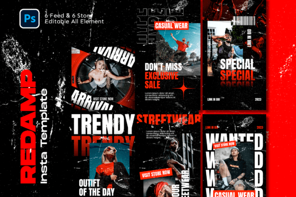 Download Redamp Hypebeast Instagram Template - Template Collection