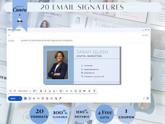 Download Email Signature Template BUNDLE! Add Log - Template Collection