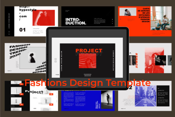 Download FASHION DESIGN Keynote Template - Template Collection