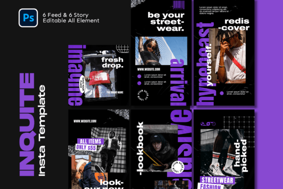 Download Inquite Hypebeast Instagram Template - Template Collection