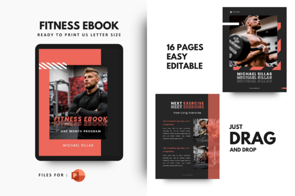 Download Fitness Ebook Powerpoint Template - Template Collection