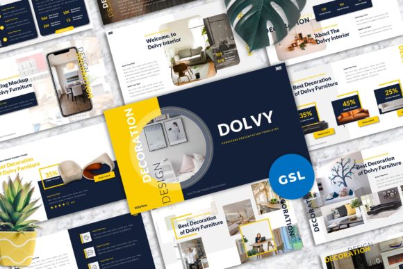 Download Dolvy - Furniture Googleslide Templates - Template Collection