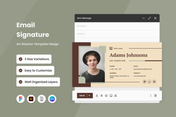 Download Art Director - Email Signature Template - Template Collection