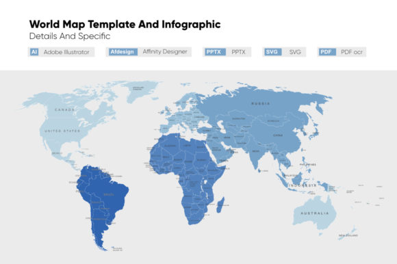 Download World Map Template and Infographic - Template Collection