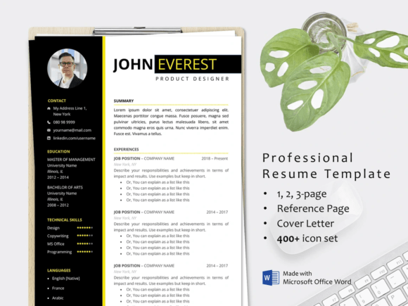 Download CV Resume Template Word for Job - Template Collection