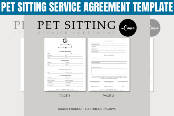 Download Pet Sitting Service Agreement Template - Template Collection
