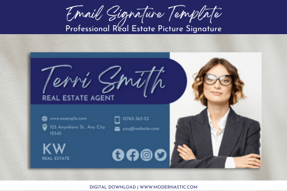 Download Real Estate Email Signature Template - Template Collection